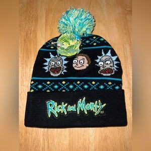 Rick and Morty Unisex Ages 14+ Beanie Winter Hat,Character Graphics,NWT